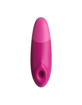 Розовый бесконтактный клиторальный стимулятор Womanizer Enhance с вибрацией