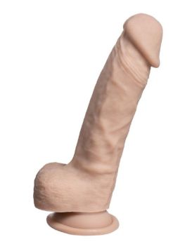 Телесный фаллоимитатор на присоске Real Skin Model 1 - 17,8 см.