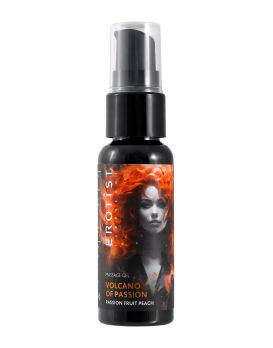 Гель с эффектом вибрации Volcano Of Passion со вкусом персика и маракуйи - 25 мл.