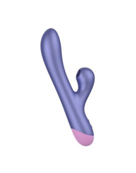 Сиреневый вибратор Romp Pulse с бесконтактной клиторальной стимуляцией - 22 см.