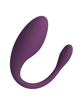 Фиолетовое виброяйцо Dora с управлением через приложение