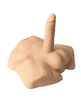 Телесный мужской полуторс с фаллоимитатором SILEXD Apollo S 7