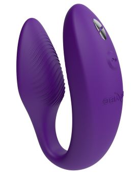 Фиолетовый U-образный вибратор для пар We-Vibe Sync 2