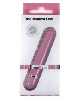 Розовый вибратор The Modest One - 14,5 см.
