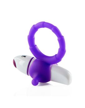 Стильное фиолетовое кольцо с вибрацией