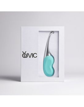 Бирюзовый клиторальный вибростимулятор Youvic