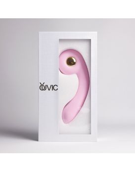 Розовый вибростимулятор точки G с нагревом Bendable Heating G-Spot Vibrator