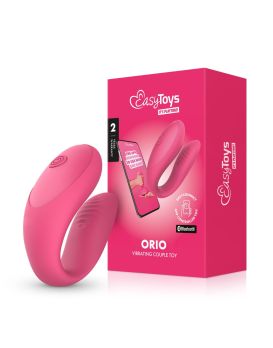 Розовый интерактивный вибростимулятор для пар Orio