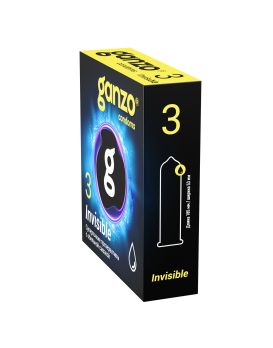 Супертонкие презервативы Ganzo Invisible - 3 шт.