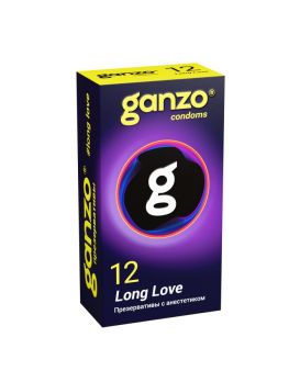 Презервативы с анестетиком для продления удовольствия Ganzo Long Love - 12 шт.