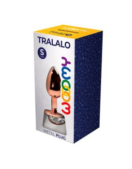 Анальная втулка Wooomy Tralalo Size S с прозрачным кристаллом