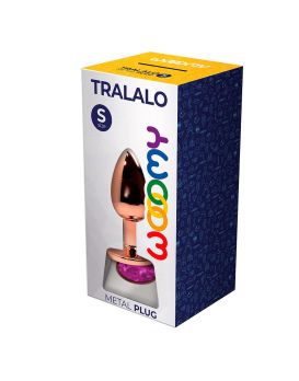 Анальная втулка Wooomy Tralalo Size S c розовым кристаллом