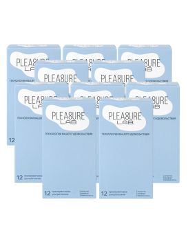 Набор из 10 упаковок ультратонких презервативов Pleasure Lab (по 12 шт.)
