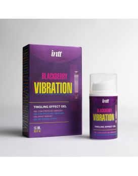 Стимулирующий гель с эффектом вибрации Blackberry Vibration - 15 мл.