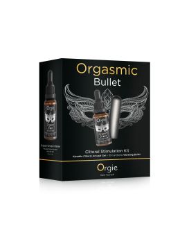Набор Orgie Orgasmic Bullet: вибропуля и возбуждающий гель Orgasm Drops Intense
