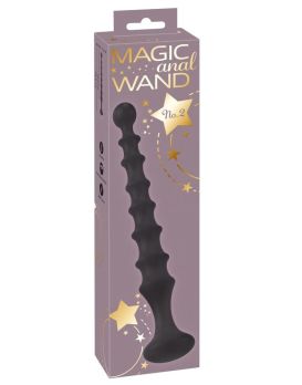 Черная анальная ёлочка Magic Anal Wand - 26,9 см.