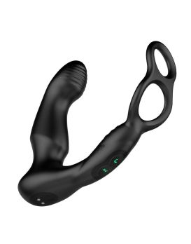 Черный двухмоторный массажер простаты Nexus Simul8 Wave Edition