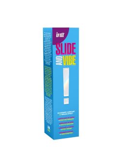 Лубрикант на водной основе Slide And Vibe с легким покалыванием и ароматом ежевики - 35 мл.