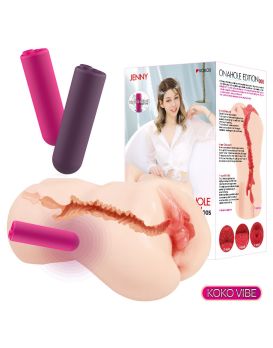 Мастурбатор-вагина с вибрацией Jenny Onahole edition 005
