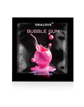 Саше съедобной оральной смазки OraLove с ароматом бабл-гам - 3 гр.