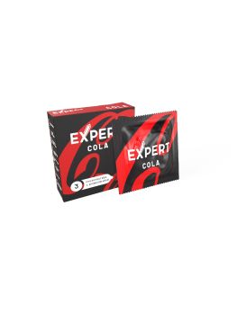 Презервативы с ароматом колы Expert Cola - 3 шт.