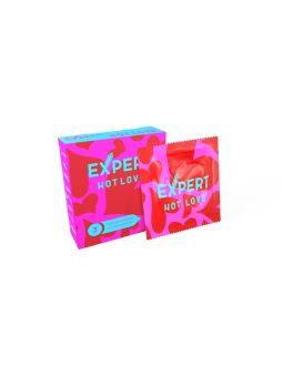 Презервативы с разогревающим эффектом Expert Hot Love - 3 шт.