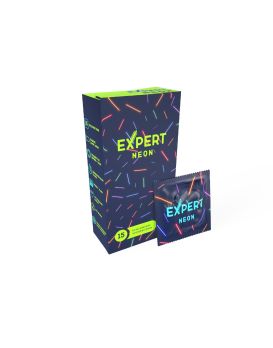 Светящиеся в темноте презервативы Expert Neon - 15 шт.