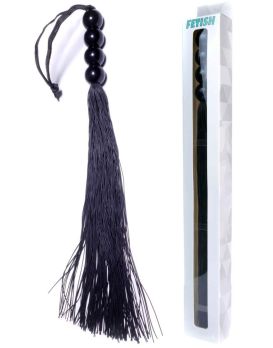 Черная силиконовая плеть - 37 см.