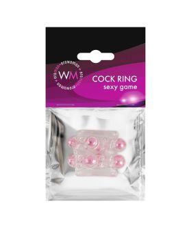 Прозрачная насадка на пенис с цветными шариками