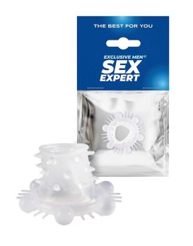 Стимулирующая насадка на пенис с несколькими видами рельефа