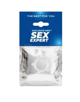 Эластичное эрекционное кольцо с шишечками и шипами