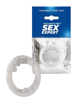 Эрекционное кольцо со стимулирующими шариками сверху и снизу
