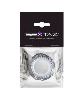 Эластичное эрекционное колечко с черными «ресничками»