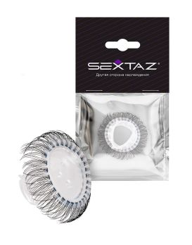 Эластичное эрекционное кольцо с длинными черными «ресничками»