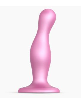 Розовая насадка Strap-On-Me Dildo Plug Curvy size M