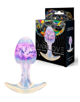 Сиреневатая анальная втулка - 8,2 см.