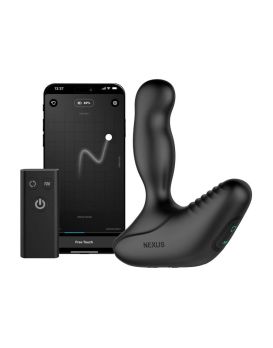 Черный вибромассажер простаты Nexus Revo Stealth с управлением через приложение