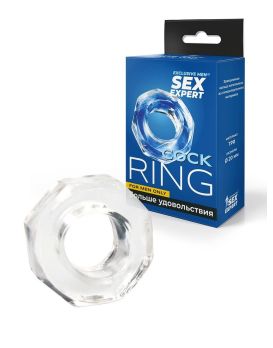 Прозрачное эрекционное кольцо в форме гайки