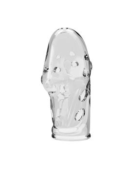 Прозрачная насадка на пенис Booker - 8 см.