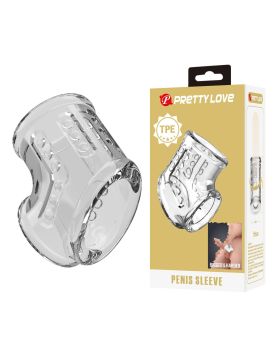 Прозрачная насадка на пенис и мошонку