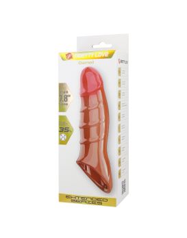 Карамельная удлиняющая насадка на пенис Darnel