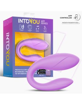 Сиреневый интерактивный вибромассажёр для пар Couple Toy Lavender