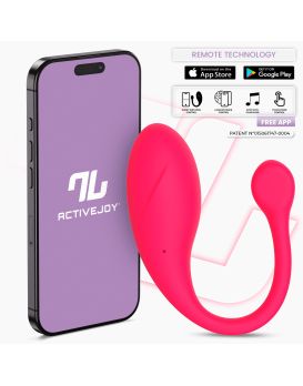 Ярко-розовое интерактивное виброяйцо Bulby