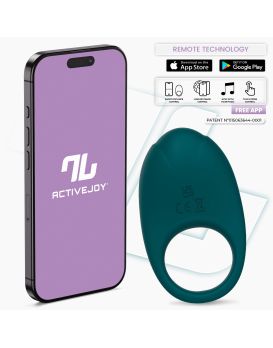 Зеленое интерактивное виброкольцо Ringo