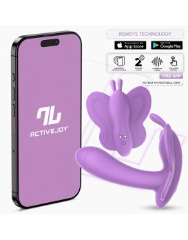 Сиреневый вибростимулятор Wingy для клитора и зоны G