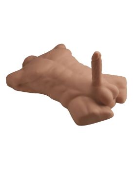 Карамельный мужской торс с фаллоимитатором SILEXD Apollo L 7
