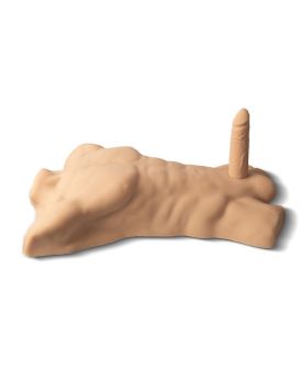 Телесный мужской торс с фаллоимитатором SILEXD Apollo L 7