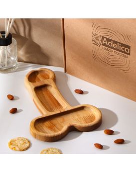 Деревянное блюдо для подачи в форме члена (25 х 16,5 х 1,7 см)