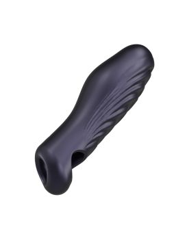 Сливовая силиконовая насадка на пенис с подхватом Manwan Ryzer