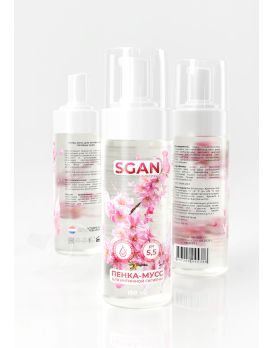 Пенка-мусс для интимной гигиены SGAN с пребиотиками - 150 мл.